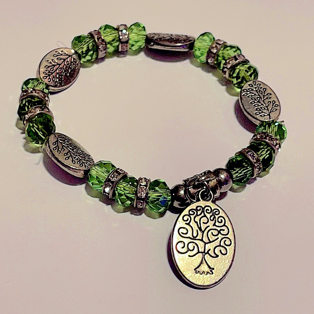 Tree of Life Stretchy Charm Bracelet (creates rainbows everywhere)